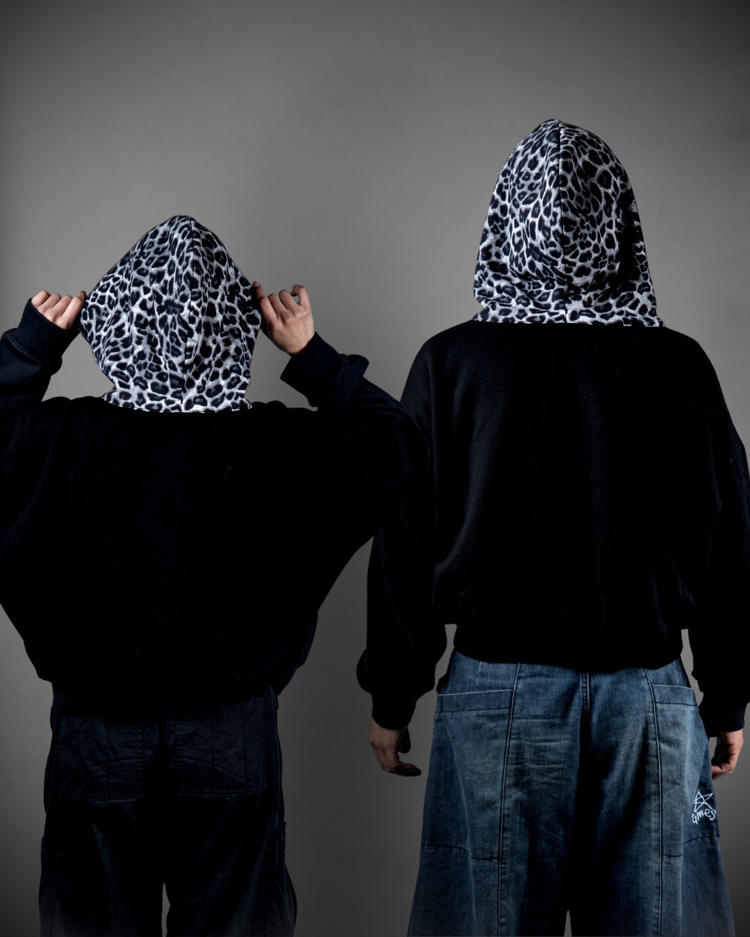 Full Zip Hoodie Leopardo